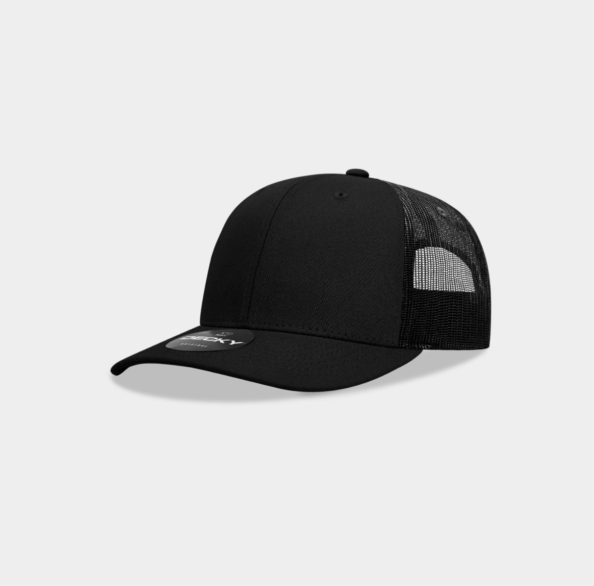Youth leather patch hat