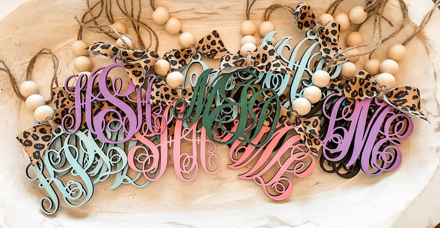 Monogram Car Charm Wholesale