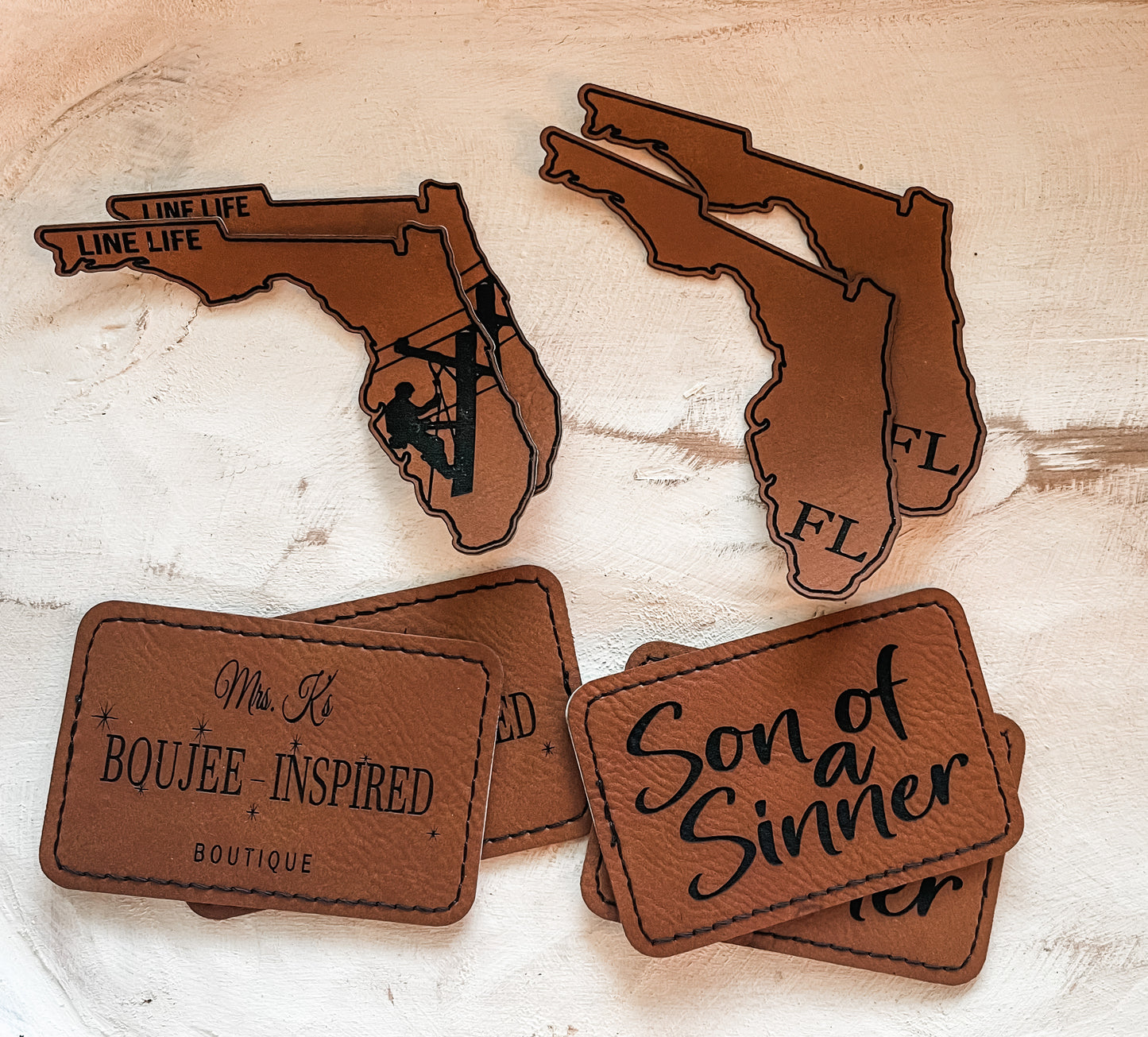 States Leather Name Patches Wholesale