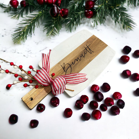 Christmas engraved cutting board