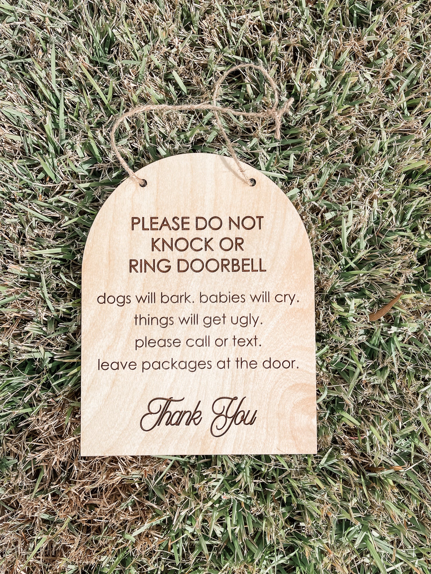 Do Not Knock Front Door Sign Wholesale