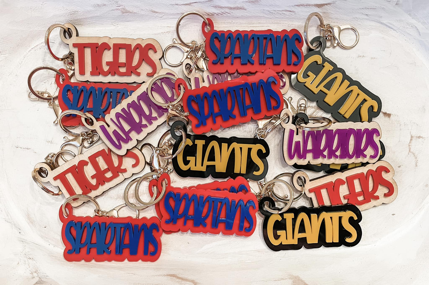 Double Acrylic Custom Keychain Wholesale