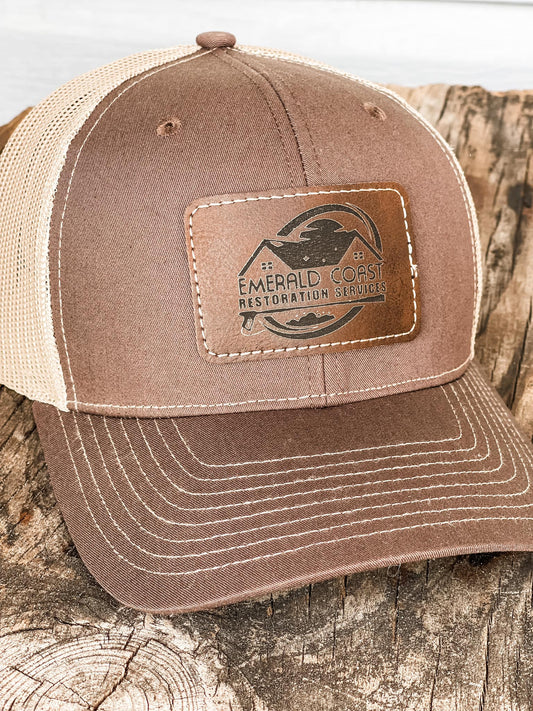 Leather Patch Hat- Richardson 112