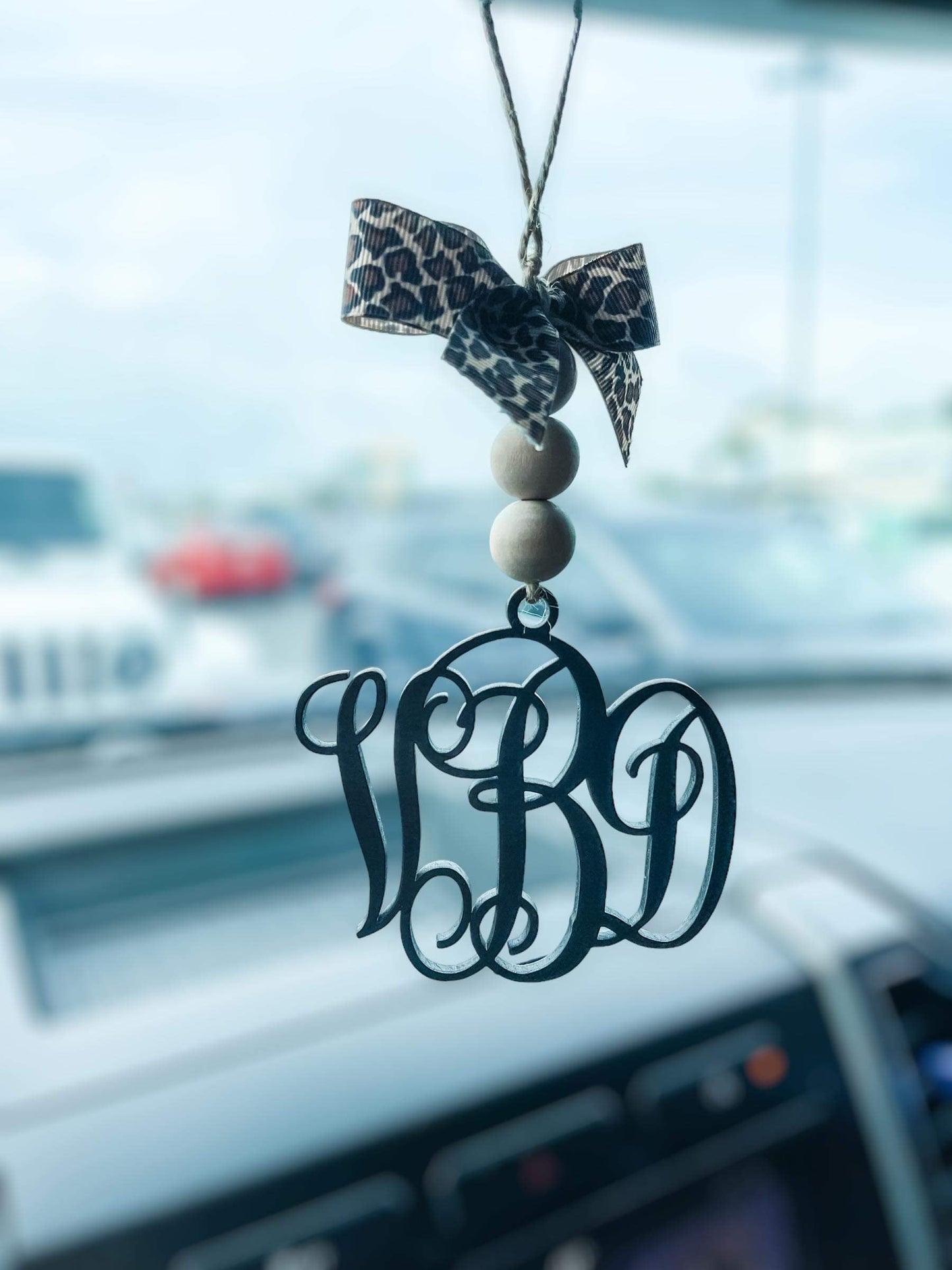 Custom Monogram Car Charm